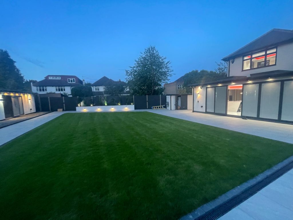 Landscaped rear garden - VED Construction