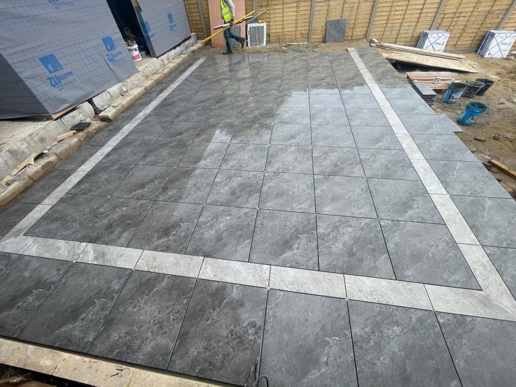 Porcelain paving and patio - VED Construction
